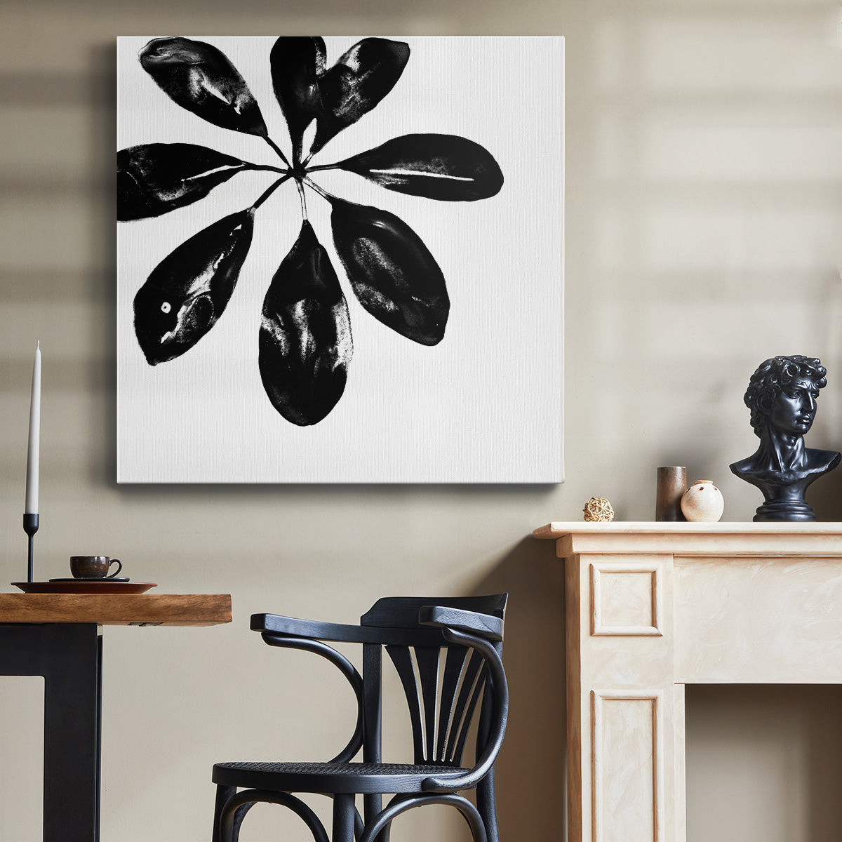 Monochrome Tropic VI - Canvas Art Print