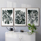 Ink Jungle I - Framed Premium Gallery Wrapped Canvas L Frame 3 Piece Set - Ready to Hang