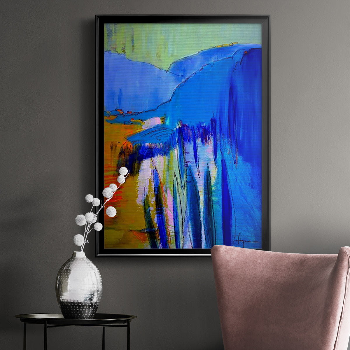 Fertile Dreams II - Modern Framed Canvas Print