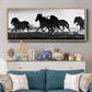 Icelandic Horses at Sunset - Floater Framed Canvas Print