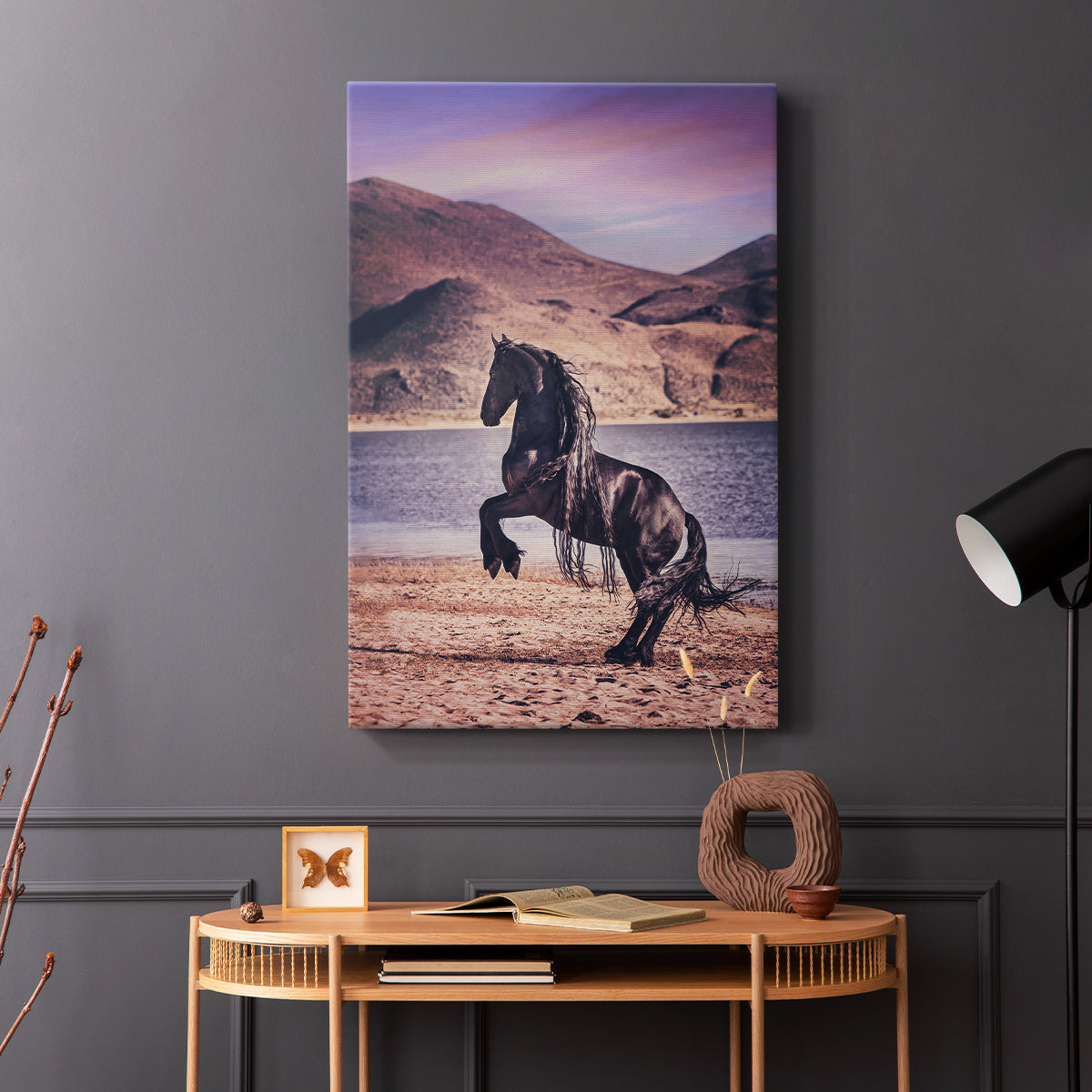 Sunlit Horses II - Canvas Art Print