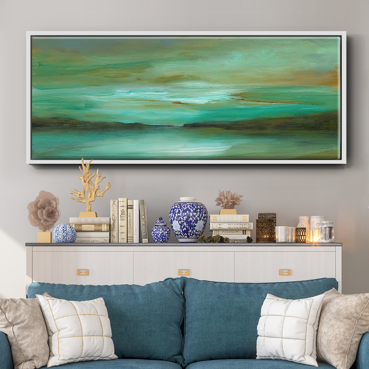 Hidden Cove - Floater Framed Canvas Print