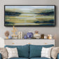 Lime Strata I - Floater Framed Canvas Print