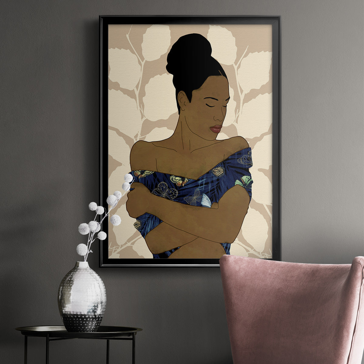 Ethnic Beauty II - Modern Framed Canvas Print