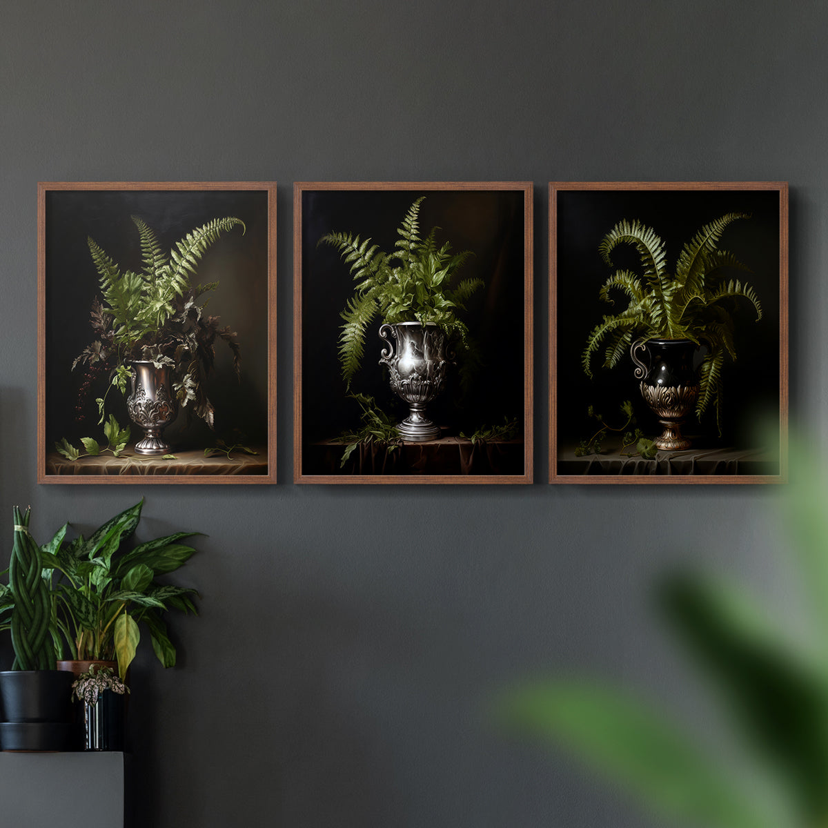 Floral Study Series LXXI - Restickable Framed Art Set