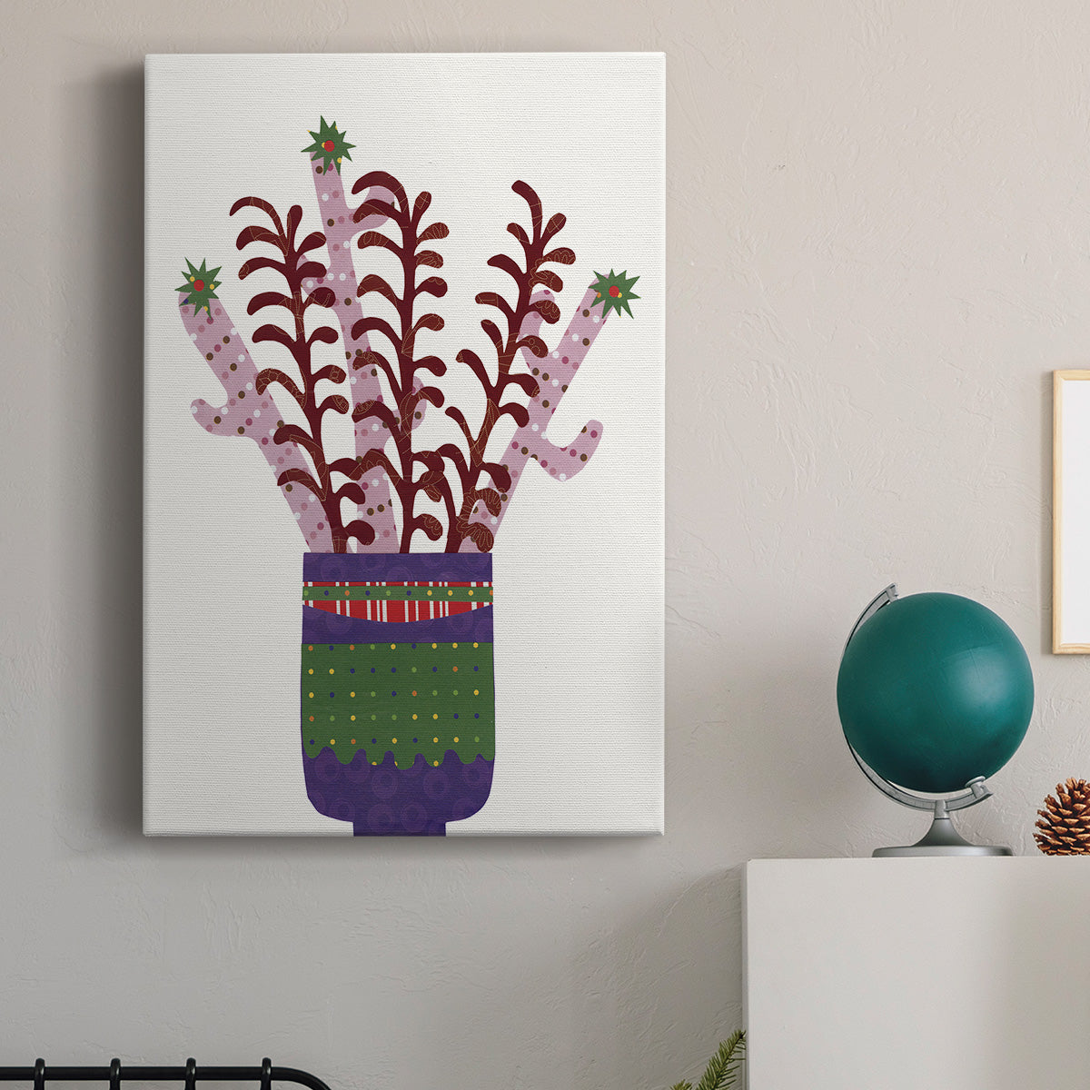 Cheerful Succulent II - Canvas Art Print