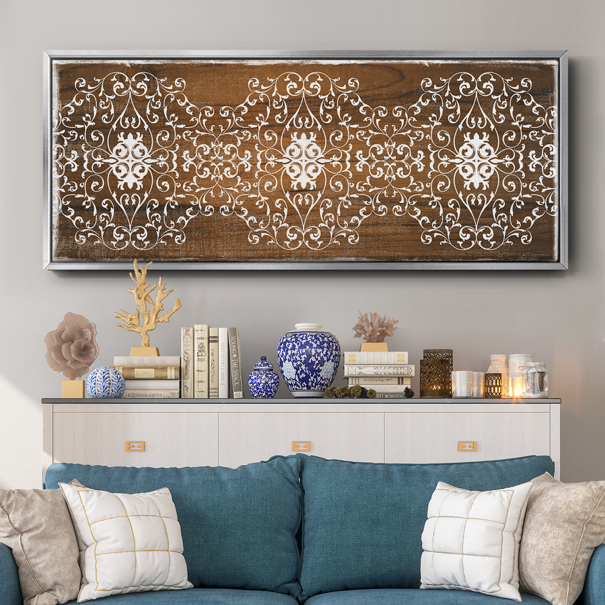 Boho Panel - Floater Framed Canvas Print