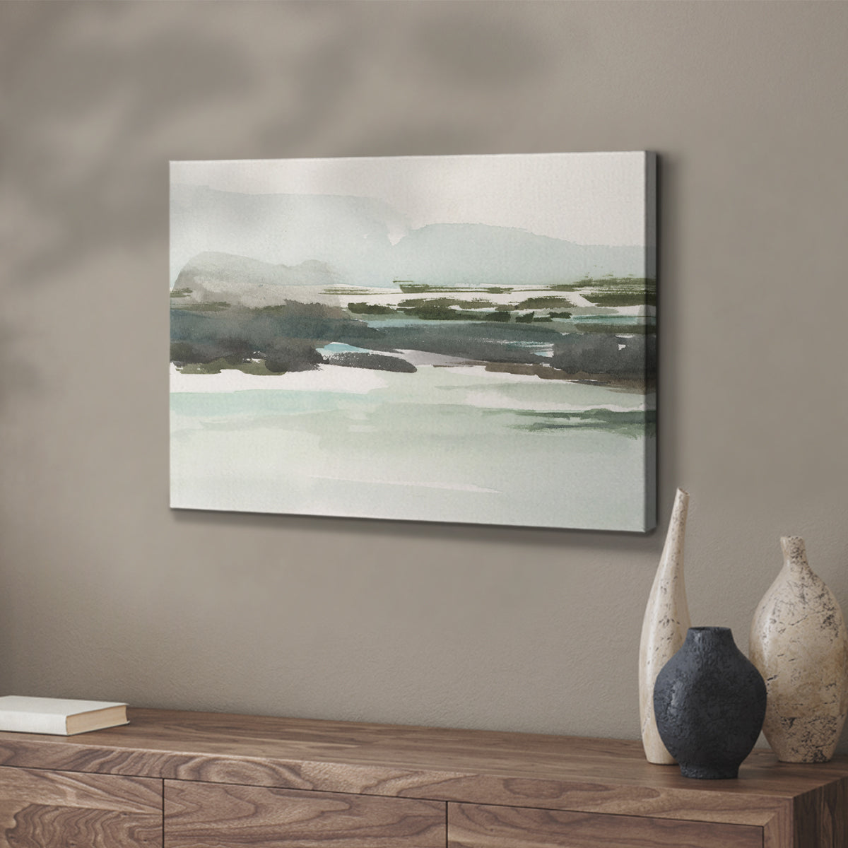 Turquoise Marsh I - Canvas Art Print