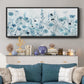 Endless Field of Blue - Floater Framed Canvas Print