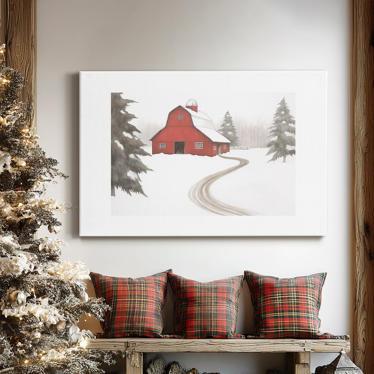 Snow of Silver Blessing - Canvas Art Print
