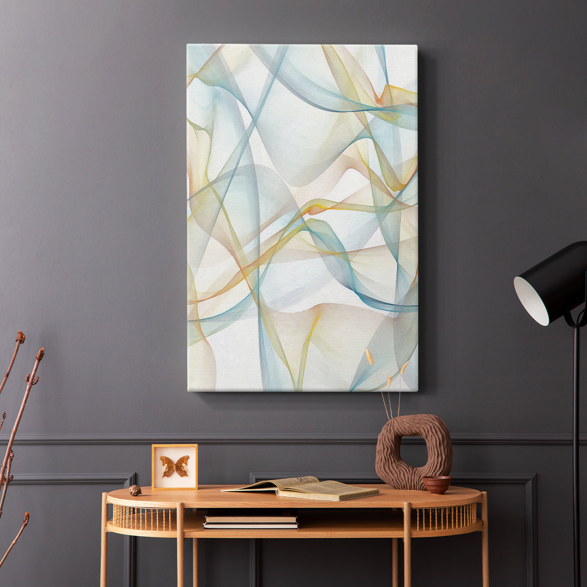 Curves and Waves IV - Canvas Art Print