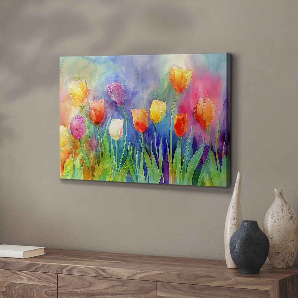 Floral Watercolor II - Canvas Art Print