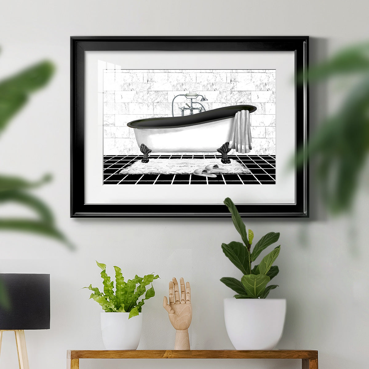 Modern Bath II - Modern Framed Art Print