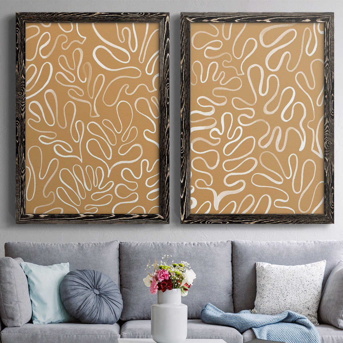 Matisse Pieces I - Premium Framed Canvas 2 Piece Set - Ready to Hang