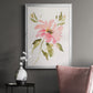 One Pink Bloom I - Modern Framed Canvas Print