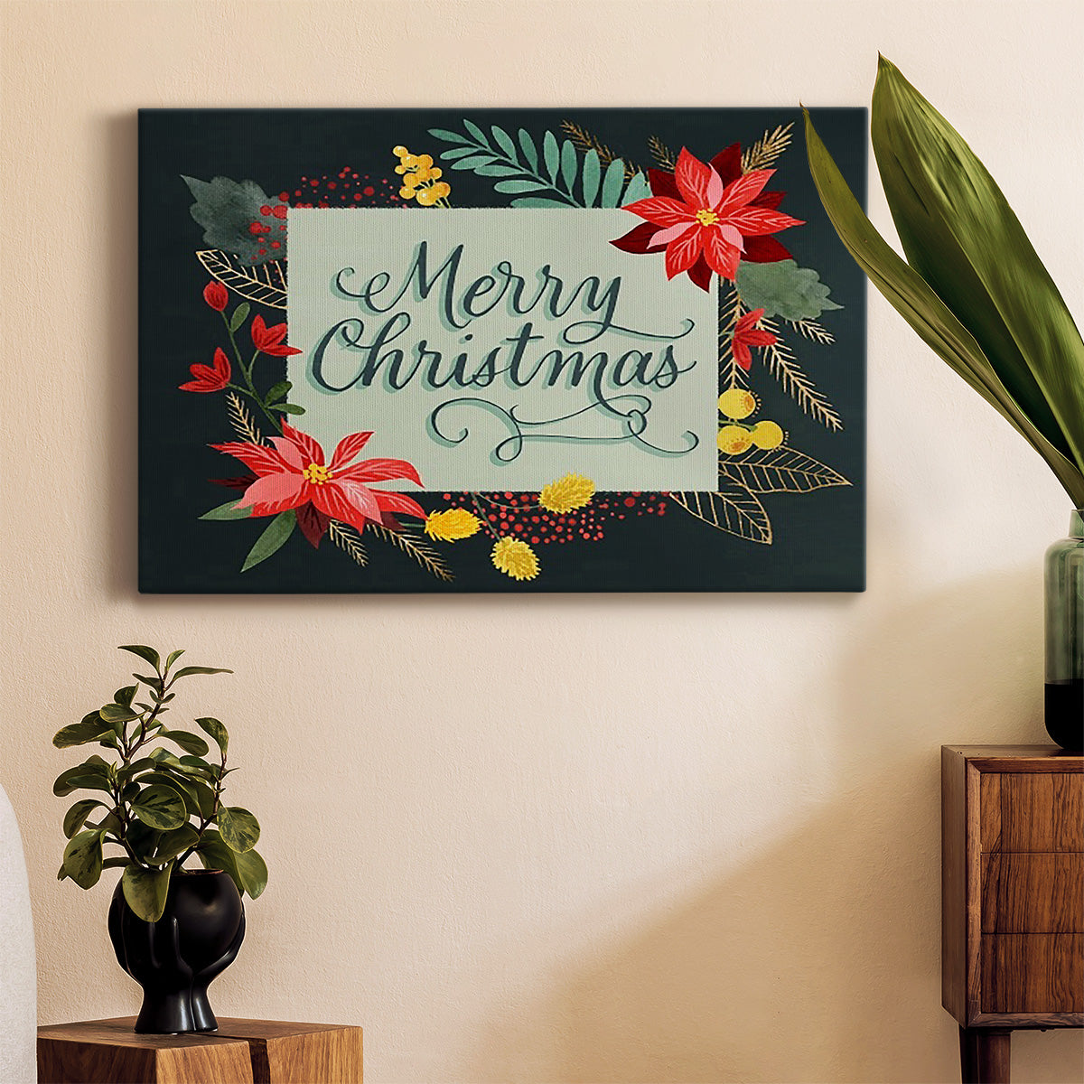 Bright Christmas Night  I - Canvas Art Print