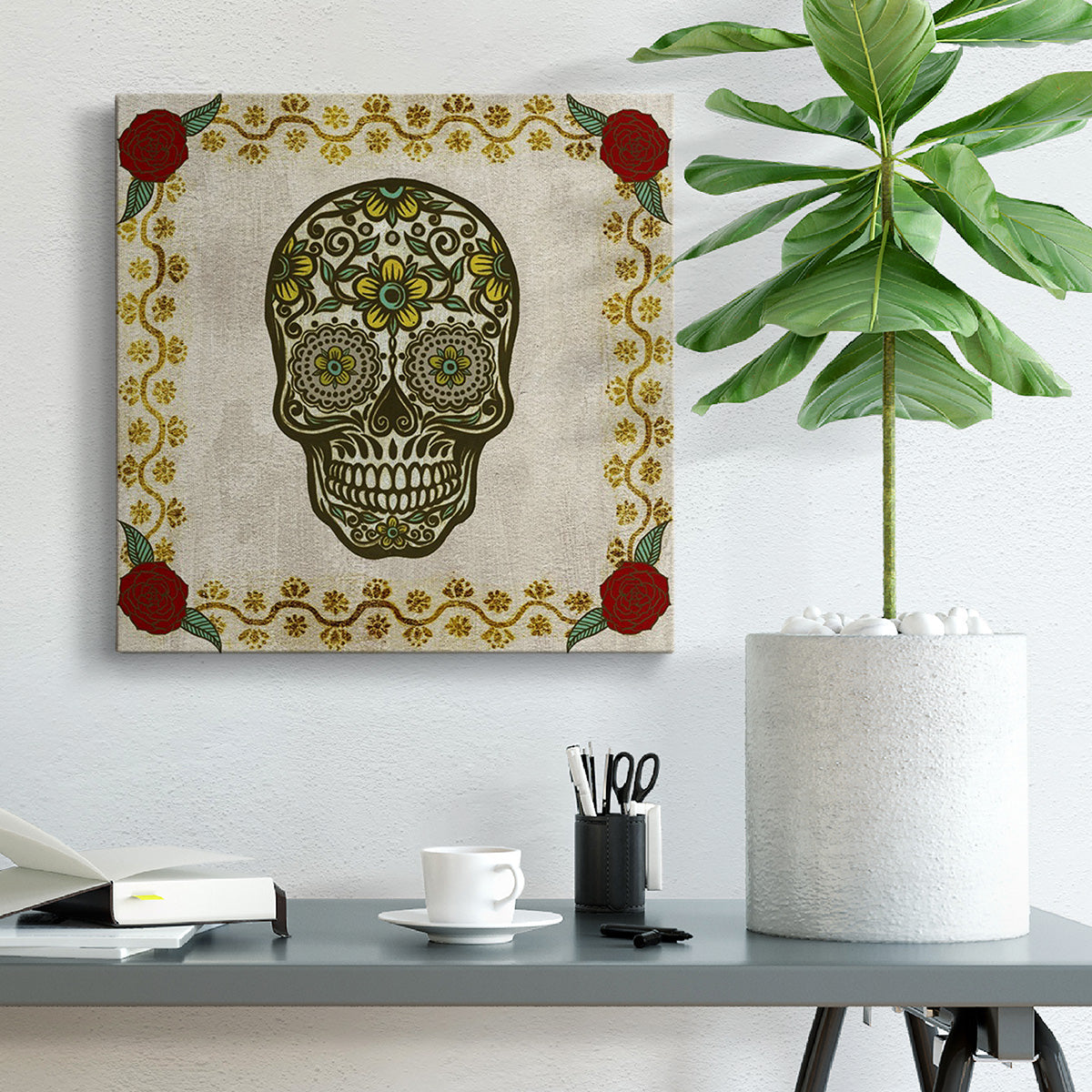 Day of the Dead II-Premium Gallery Wrapped Canvas - Ready to Hang