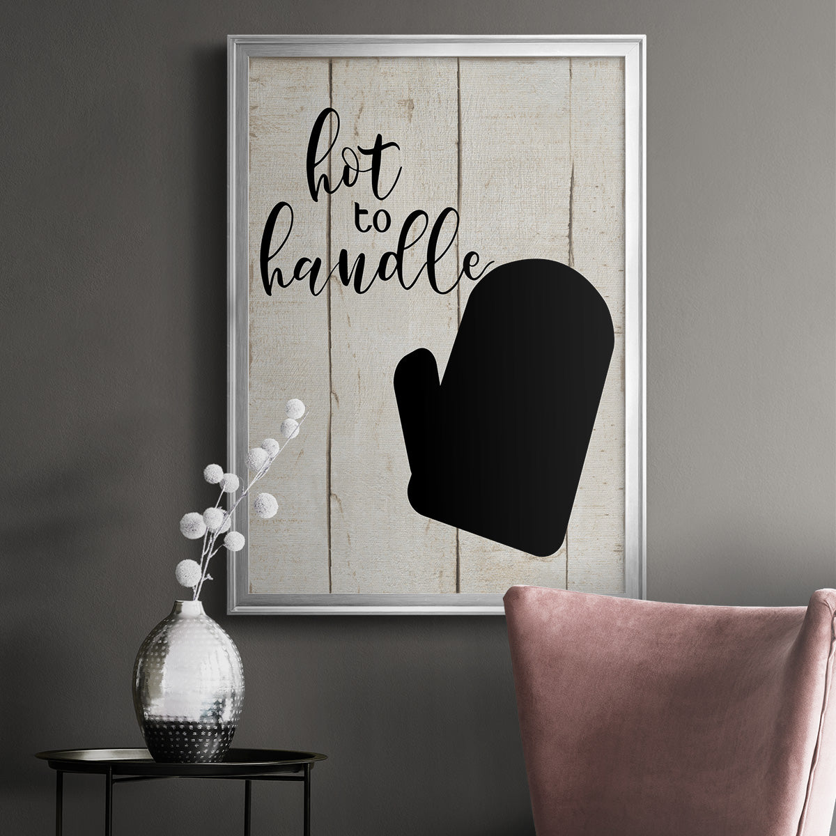 Hot To Handle - Modern Framed Canvas Print