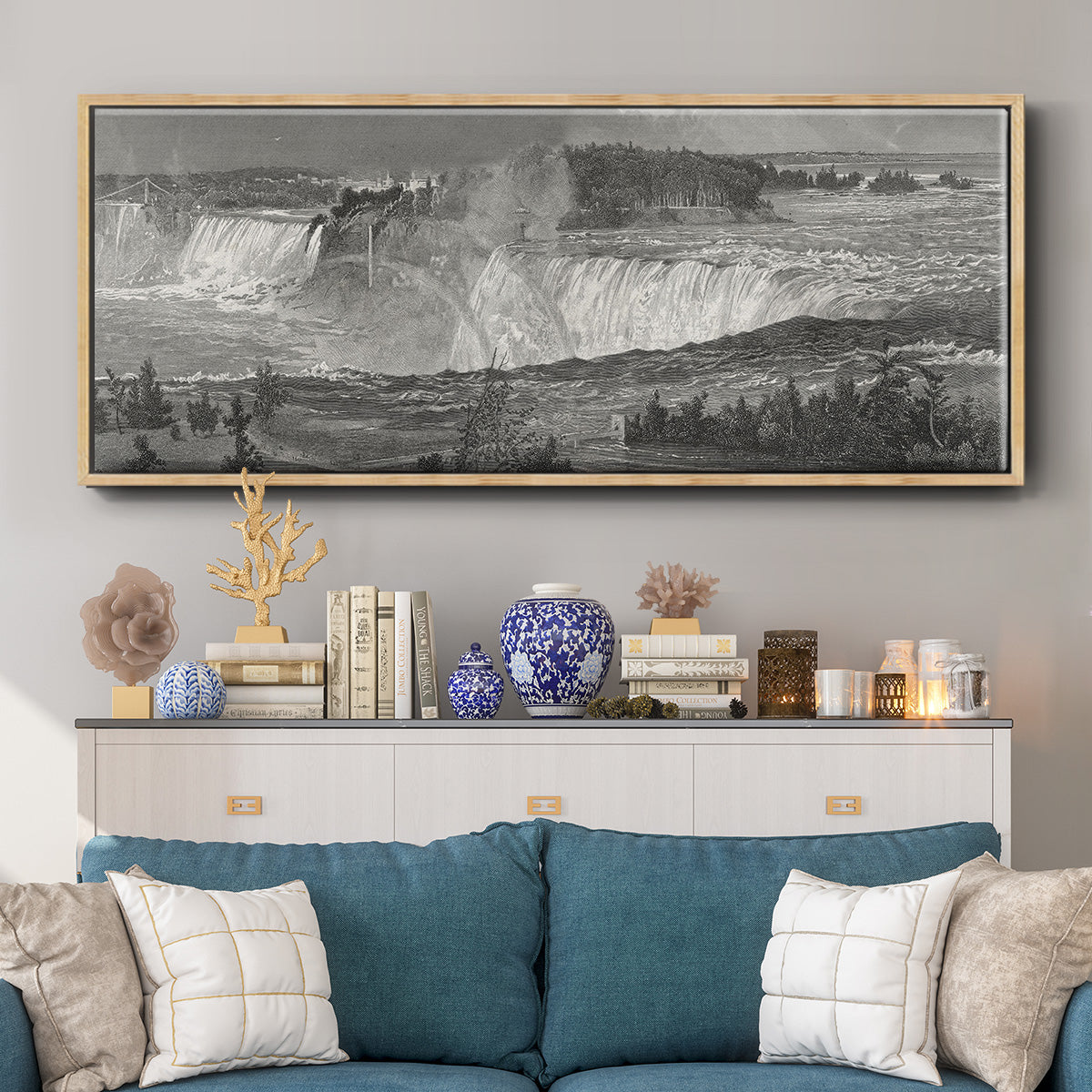 Niagara - Floater Framed Canvas Print