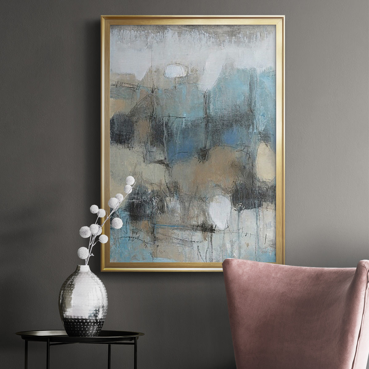 In the Moment II - Modern Framed Canvas Print