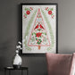 Christmas Folk Tree - Modern Framed Canvas Print