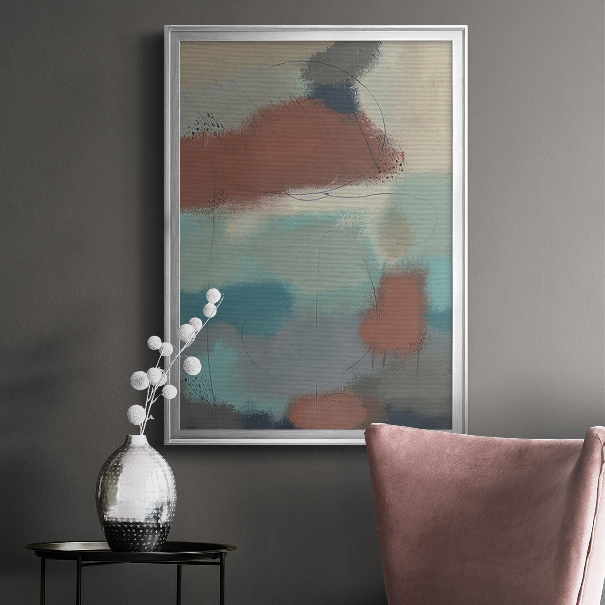 Floating By II - Modern Framed Canvas Print