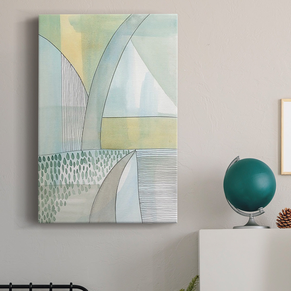 Mint Reflection II - Canvas Art Print