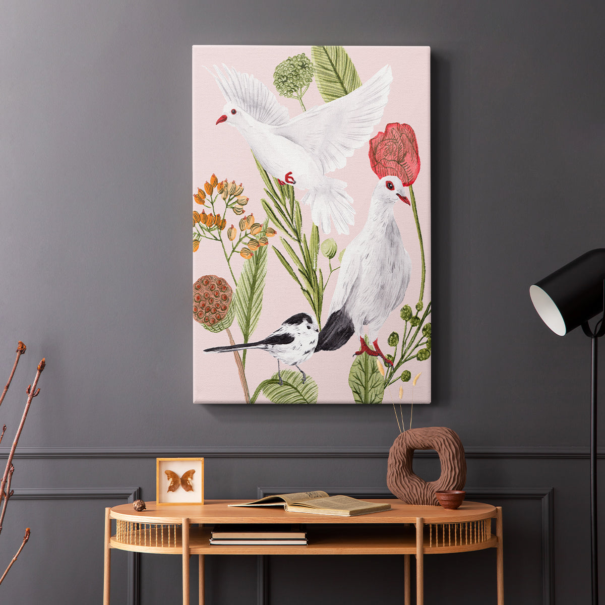 Birds in Motion I - Canvas Art Print