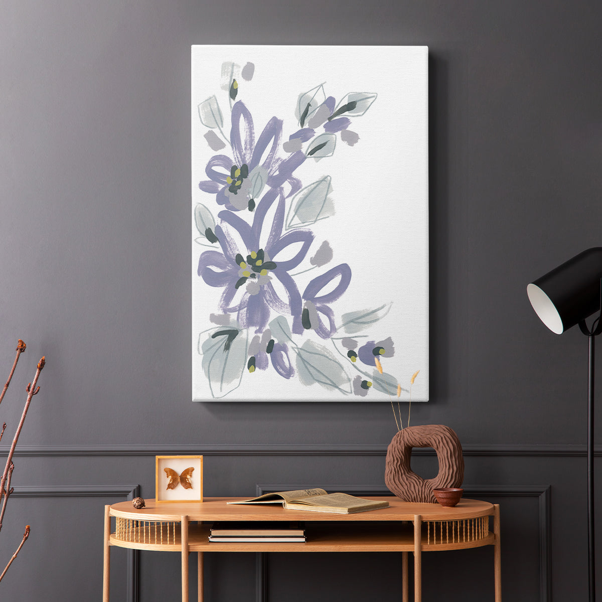 Periwinkle Patch I - Canvas Art Print