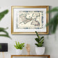 Bordered Map of Canada - Modern Framed Art Print
