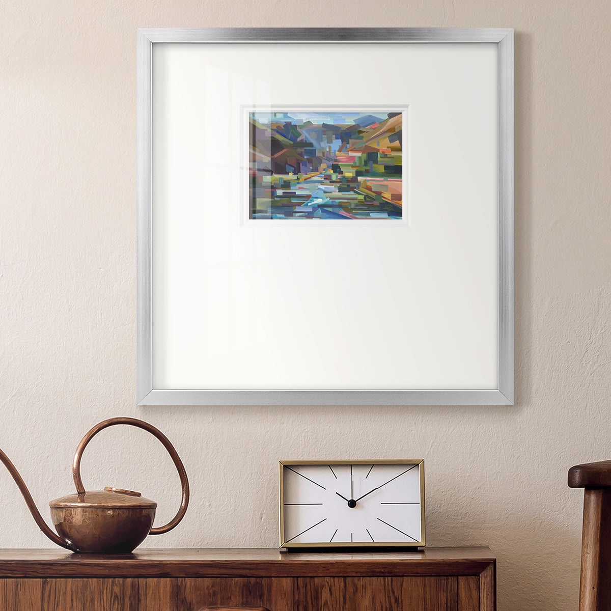 Pieces of Yakima Canyon Premium Framed Print Double Matboard