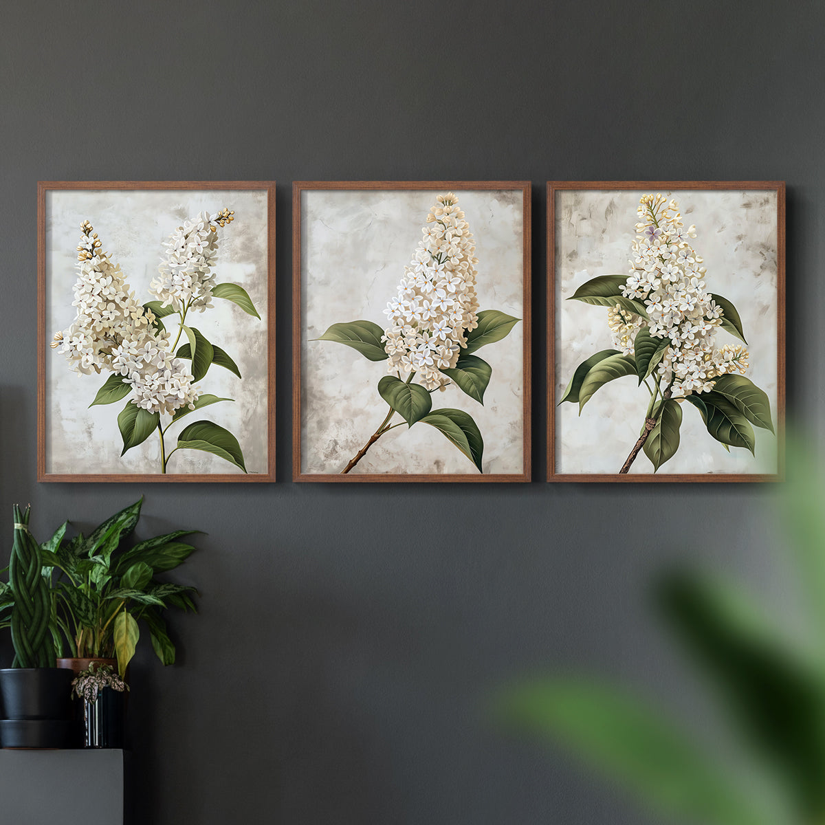 Floral Study Series LXXXVII - Restickable Framed Art Set