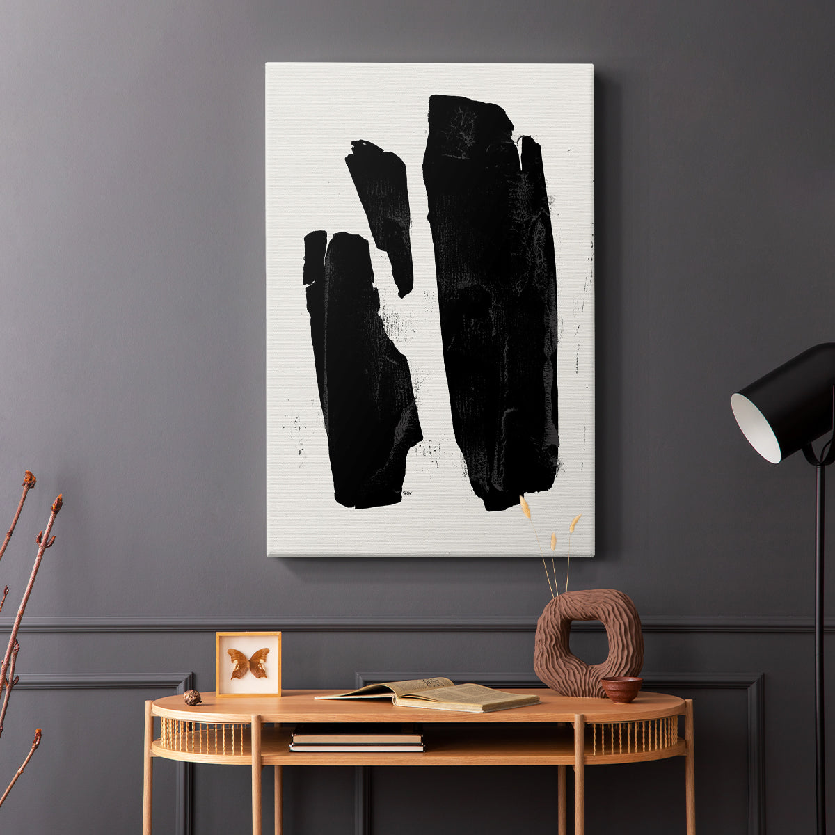 Triple Block Print II - Canvas Art Print