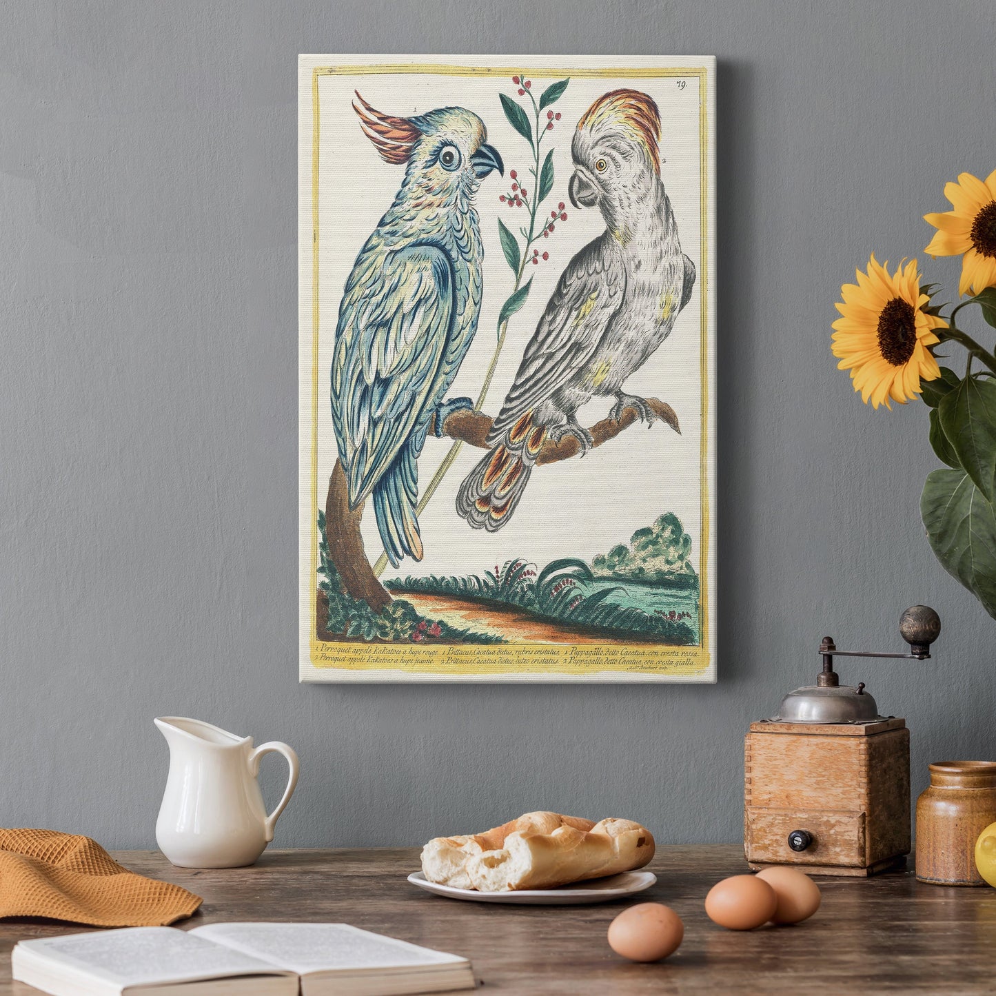 Pastel Birds I Premium Gallery Wrapped Canvas - Ready to Hang