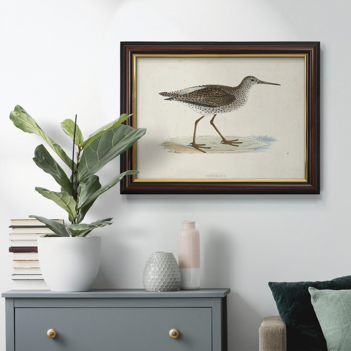 Morris Sandpipers V Premium Framed Canvas- Ready to Hang