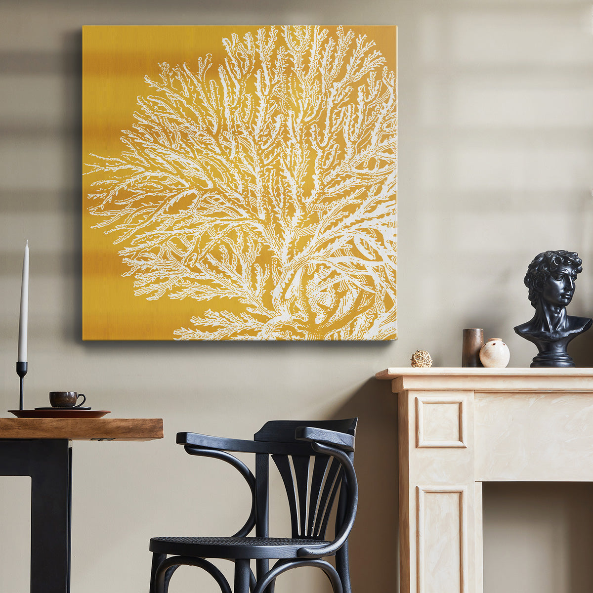 Saturated Coral I - Canvas Art Print