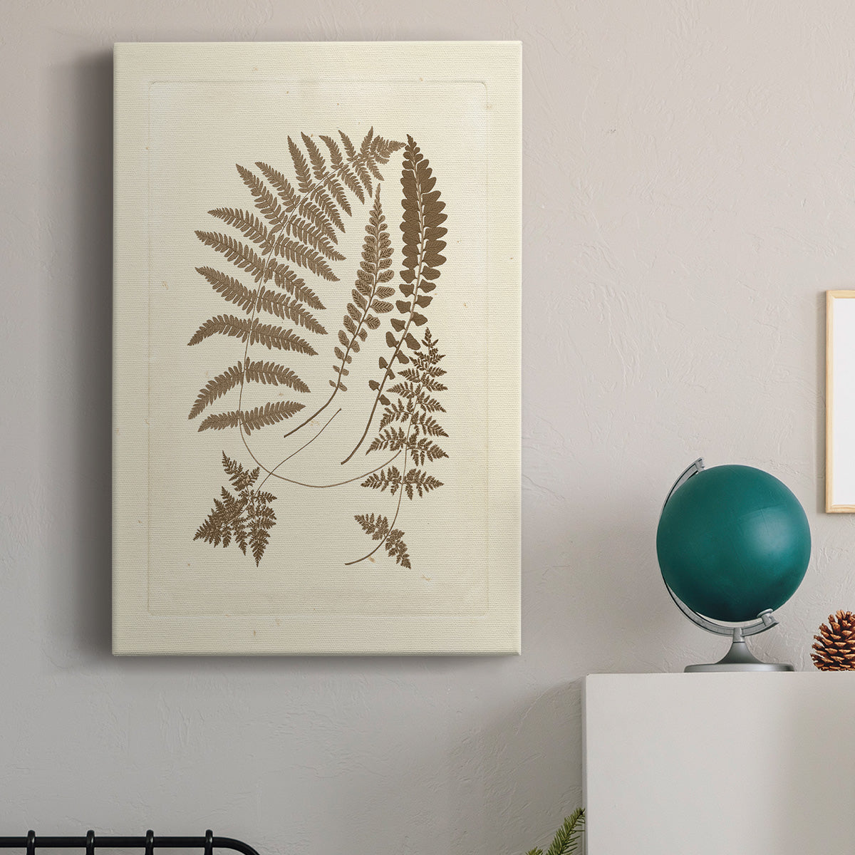 Sepia Ferns II - Canvas Art Print