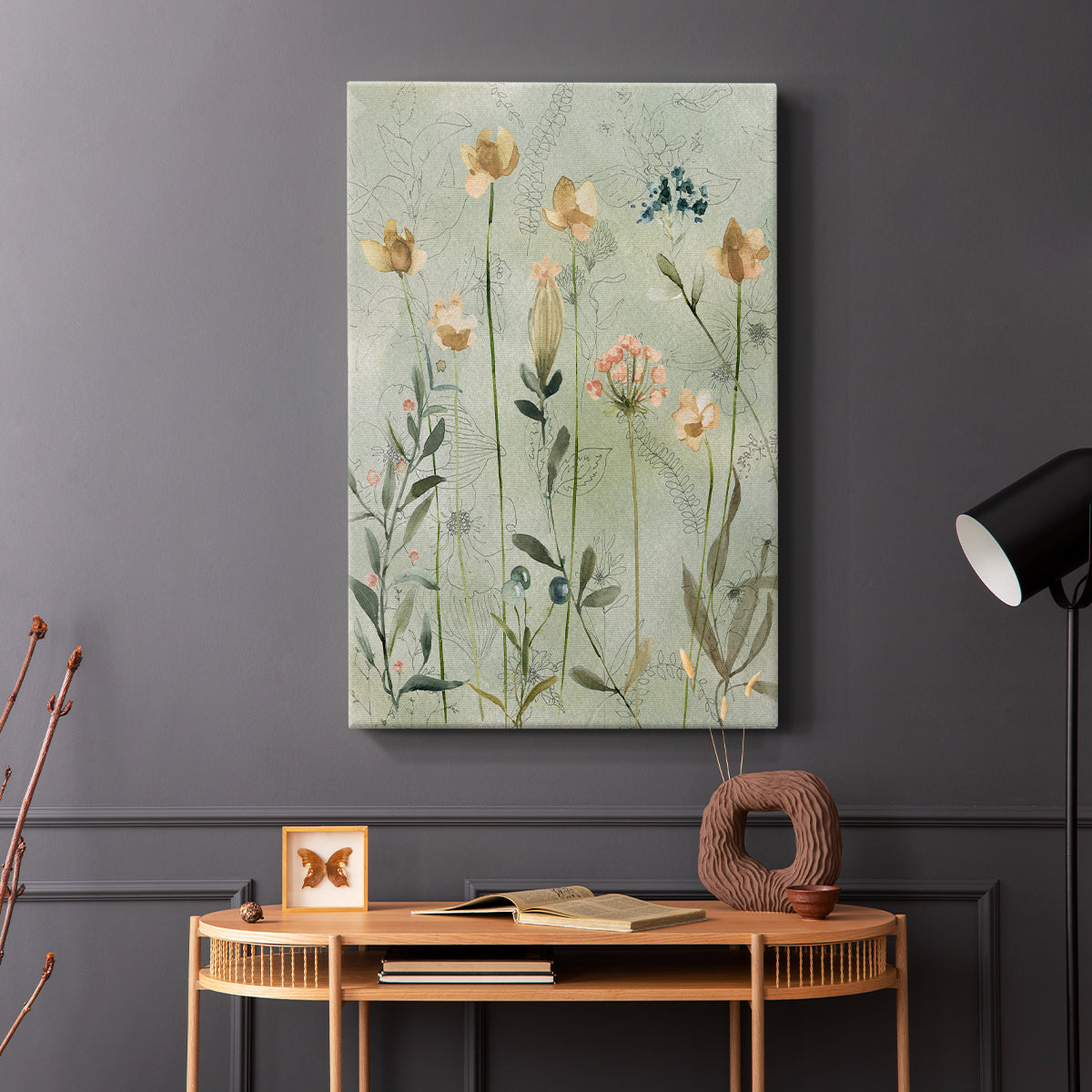 Botanical Sketchbook - Canvas Art Print