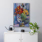 Modern Bouquet - Floater Framed Canvas Print