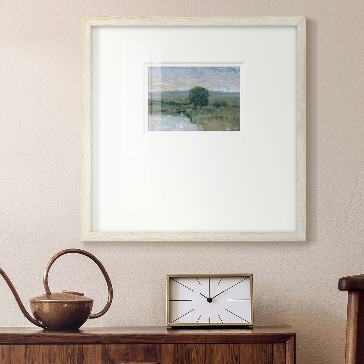 Riverbank Impression II Premium Framed Print Double Matboard