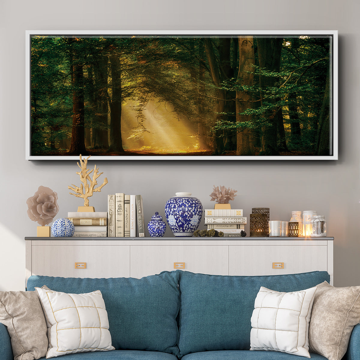 Shine On - Floater Framed Canvas Print
