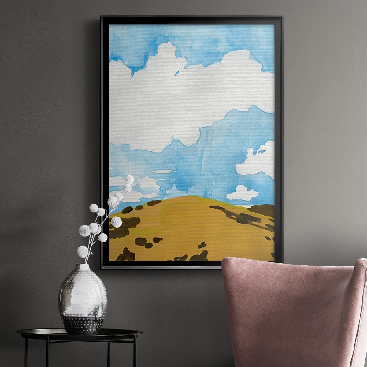 Summer Knoll I - Modern Framed Canvas Print