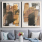 Retro Vibe I - Premium Framed Canvas 2 Piece Set - Ready to Hang