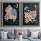 Moonlight Flowers I - Premium Framed Canvas 2 Piece Set - Ready to Hang