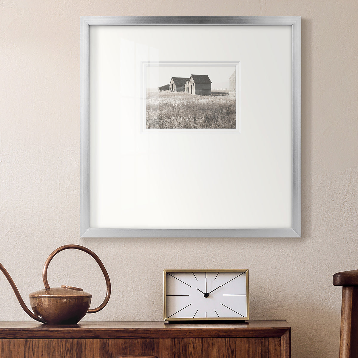 Neutral Barn Premium Framed Print Double Matboard