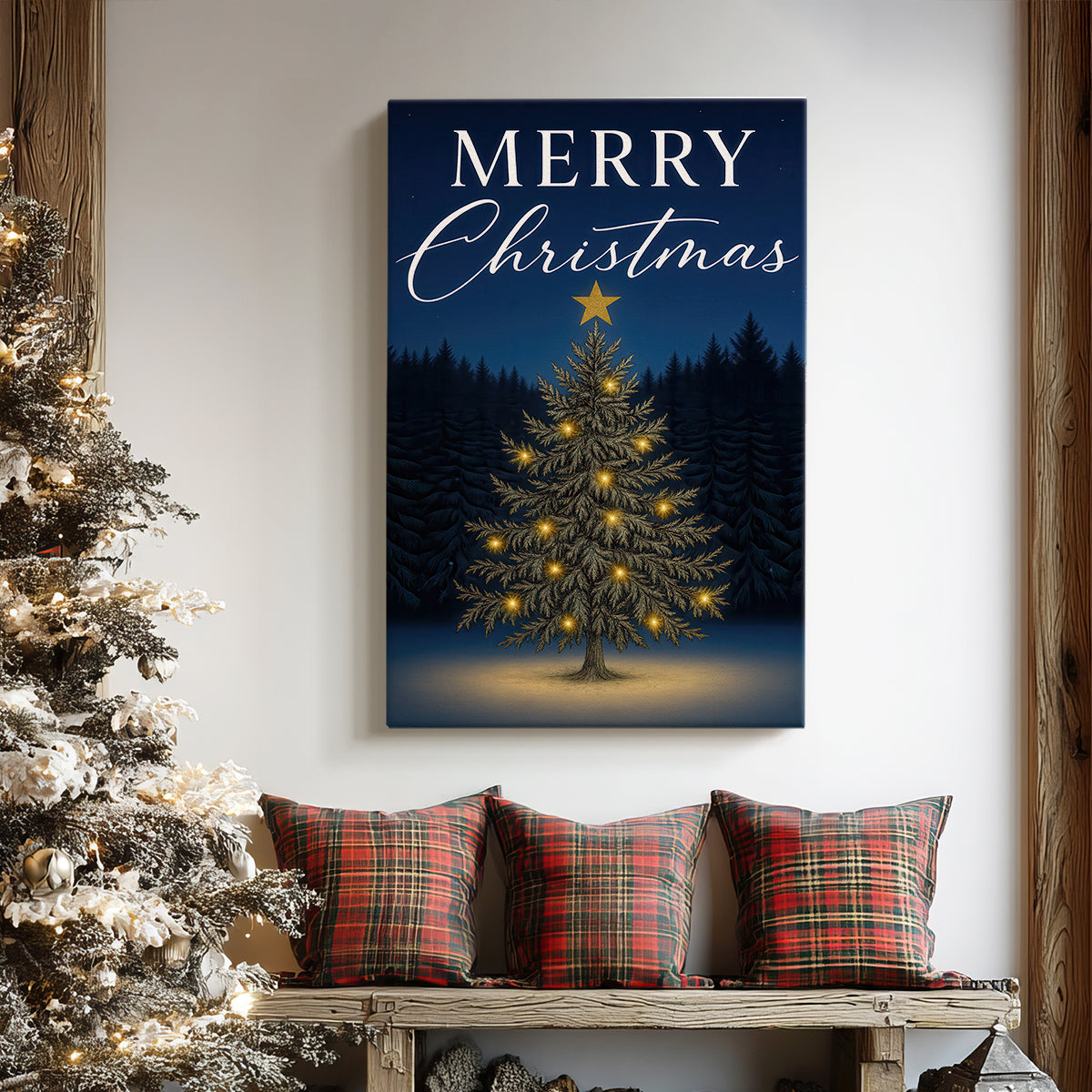 Midnight of Stillwater Sleigh - Canvas Art Print