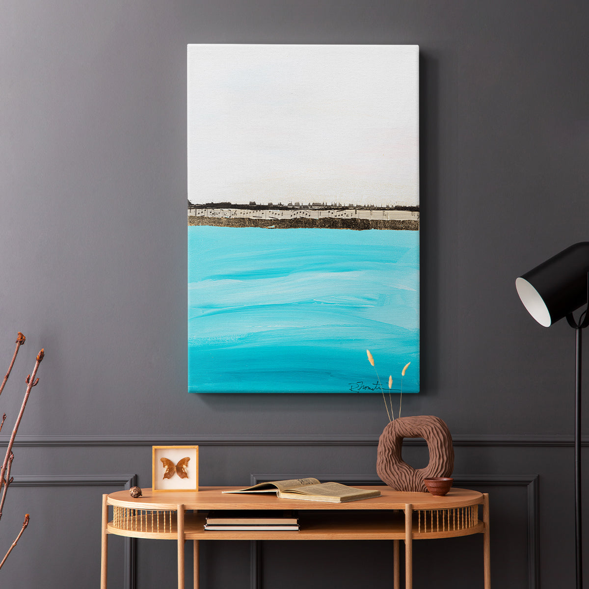 Harmony in Turquiose - Canvas Art Print