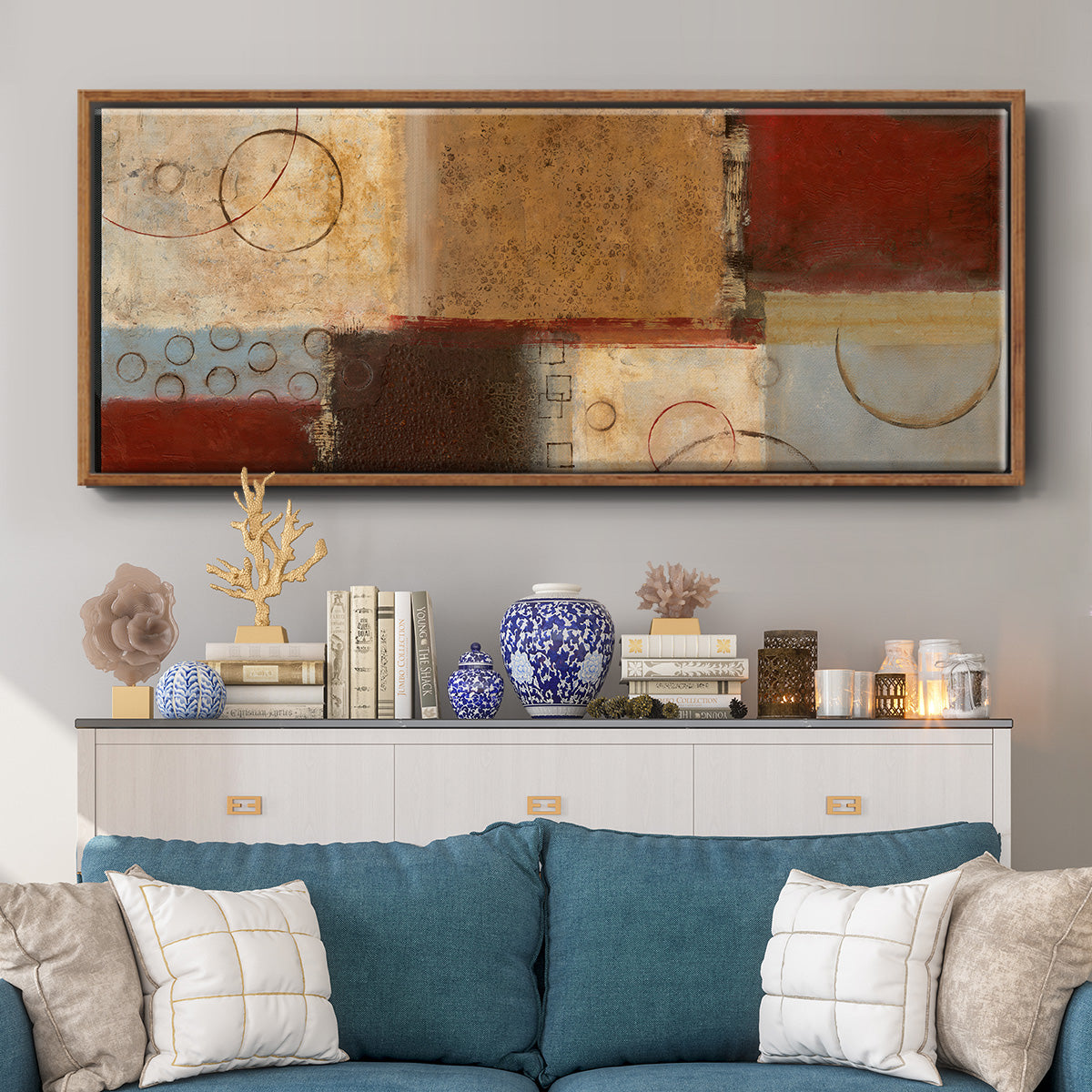 Seasons Go Round II - Floater Framed Canvas Print