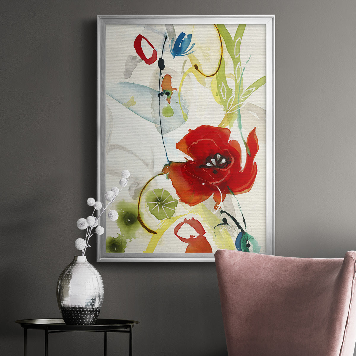 Local Color II - Modern Framed Canvas Print