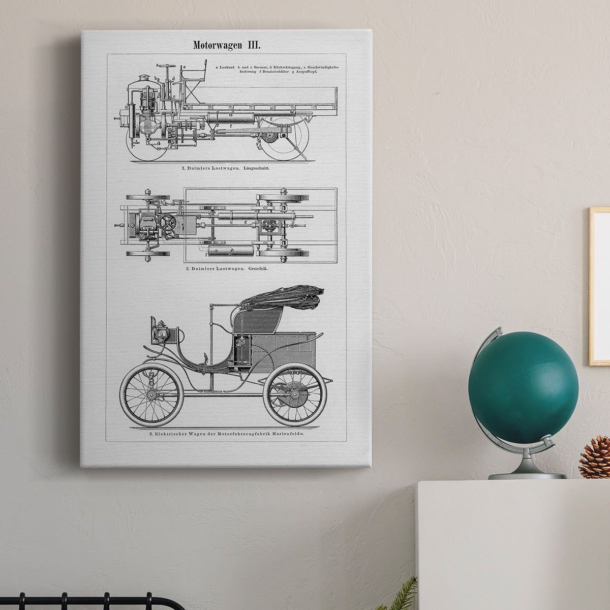 Industrial Motorcar Premium Gallery Wrapped Canvas - Ready to Hang